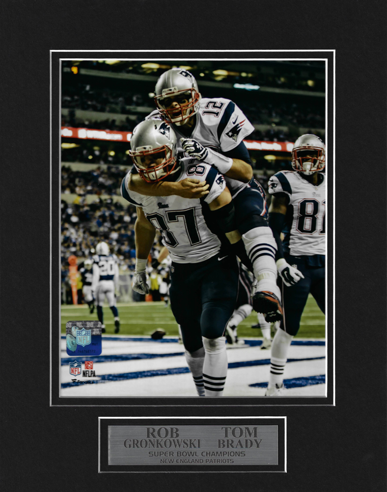 Rob Gronkowski Tom Brady Double Autograph Photo 23x29 JSA & Fanatics  Authentication - New England Picture