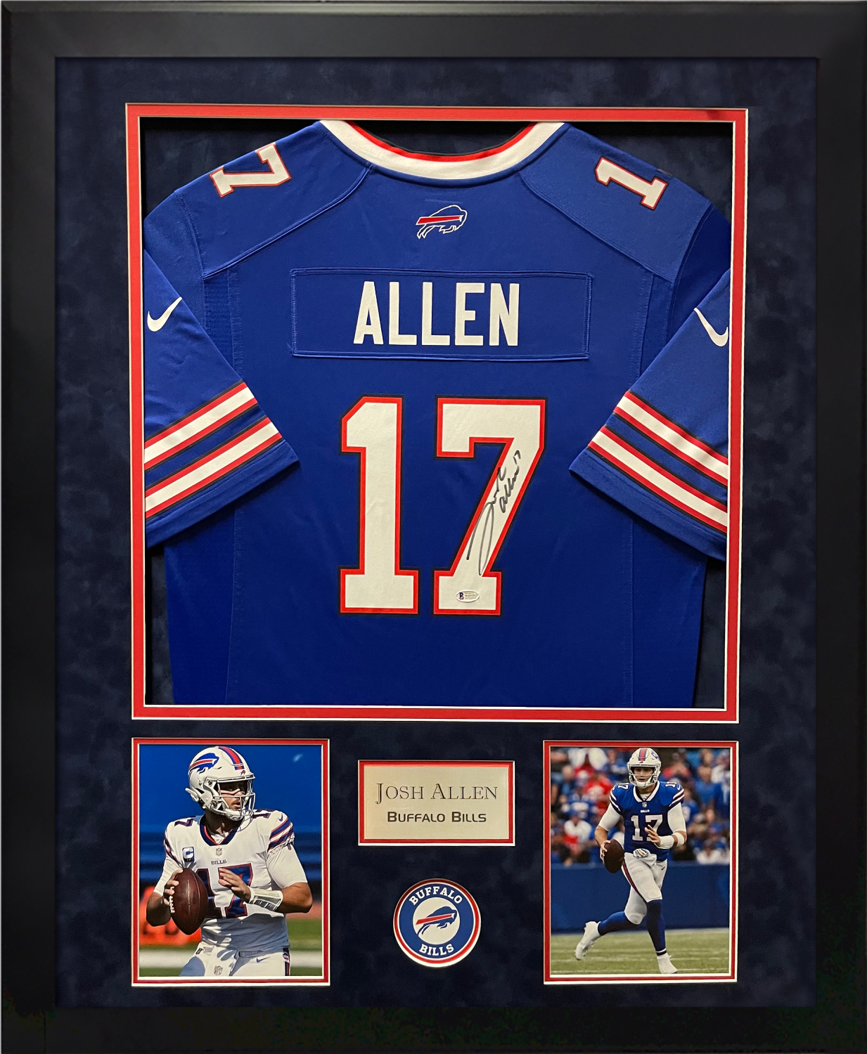 Josh Allen Autographed Buffalo Bills Jersey Framed