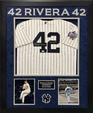 Rafael Devers Signed Autographed City Connect Jersey Framed to 32x40 JSA
