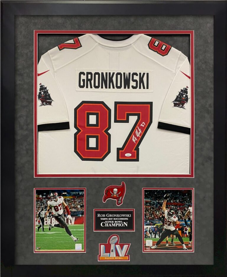 Rob Gronkowski Autograph Jersey Tampa Bay Buccaneers White Elite Jersey ...