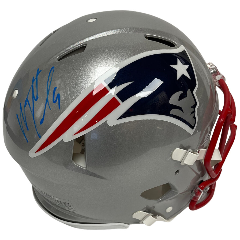 Matt Judon Autograph Patriots Helmet Authentic Speed - New England Picture