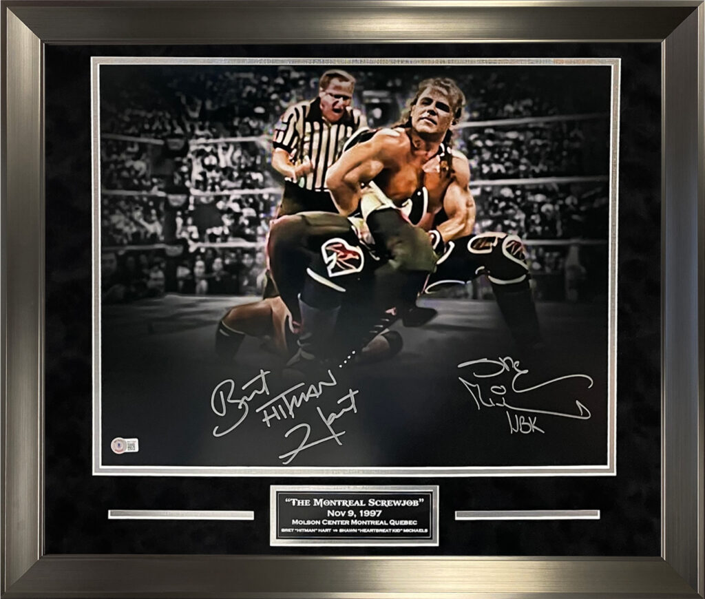 Bret Hart Shawn Michaels Double Autograph Photo The Montreal Screwjob X New England Picture