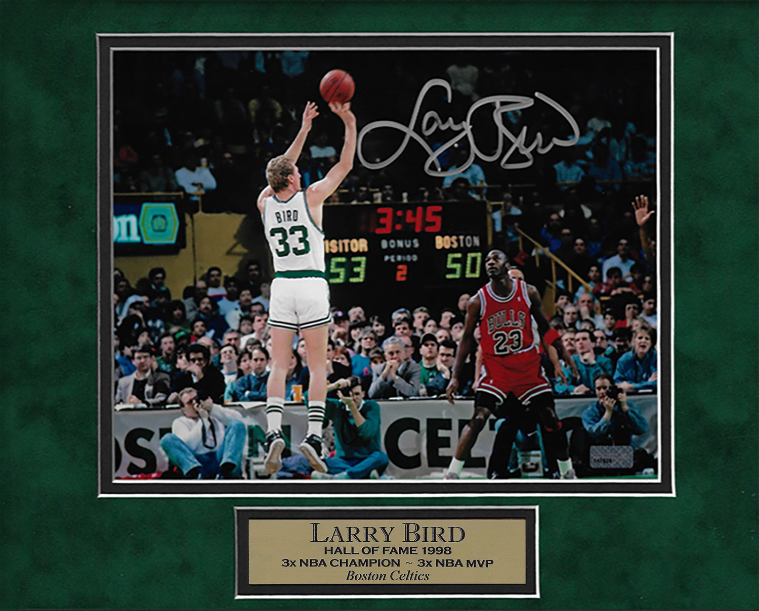 Larry Bird Boston Celtics Autographed NBA Finals Champion