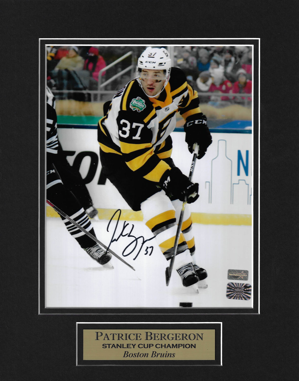 Framed Linus Ullmark Boston Bruins Autographed 2023 NHL Winter