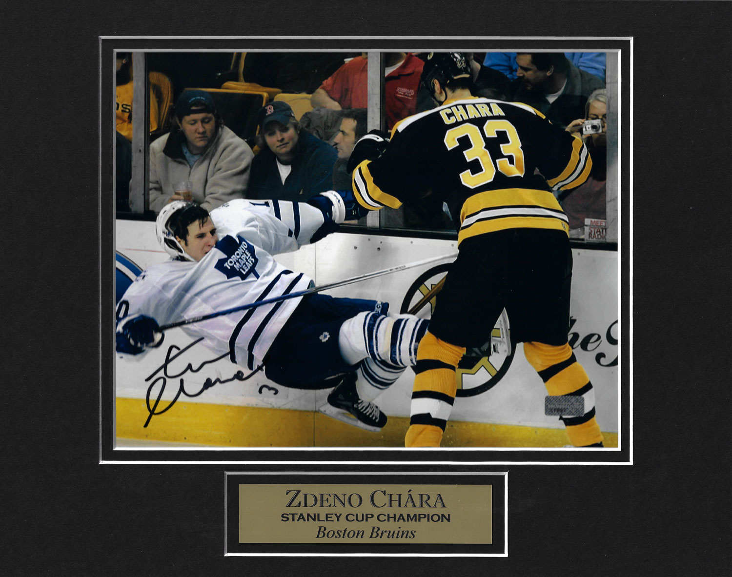 Johnny Bucyk Signed real Autograph Bruins 16x20 Photo -  Norway