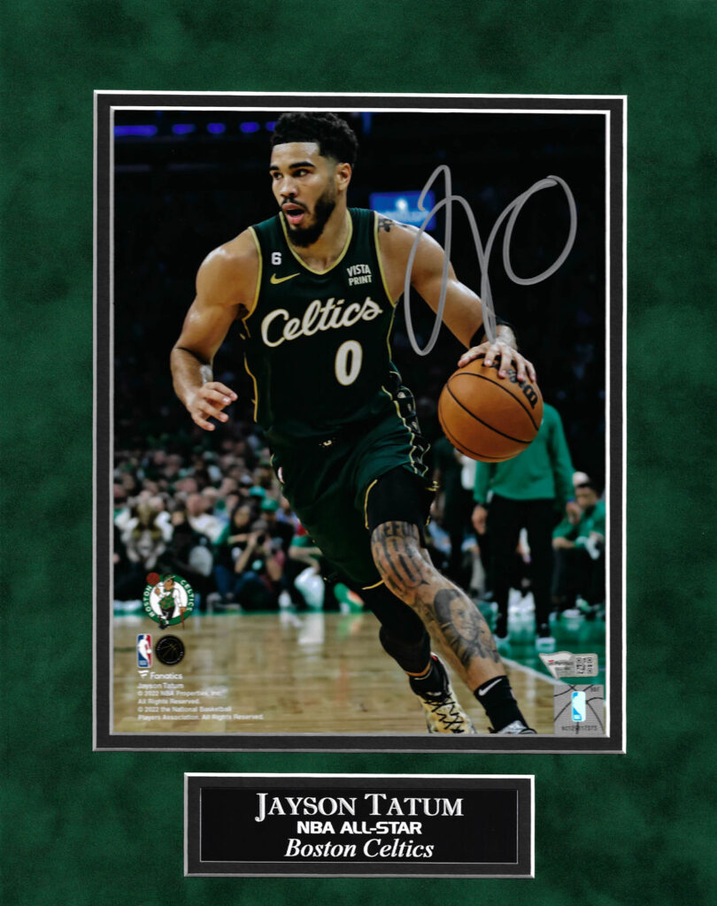 Jayson Tatum Autograph Photo 2022-23 City Edition Uniform 11x14 - New ...