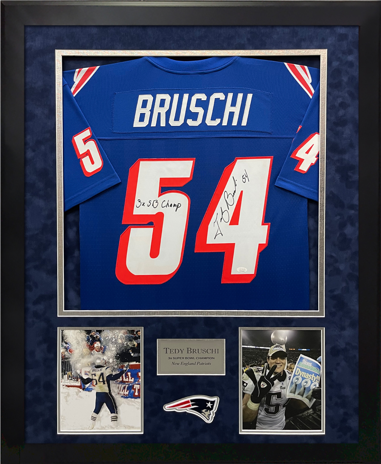Tom Brady Signed Jersey NFL Display - The Legacy Display - Framed